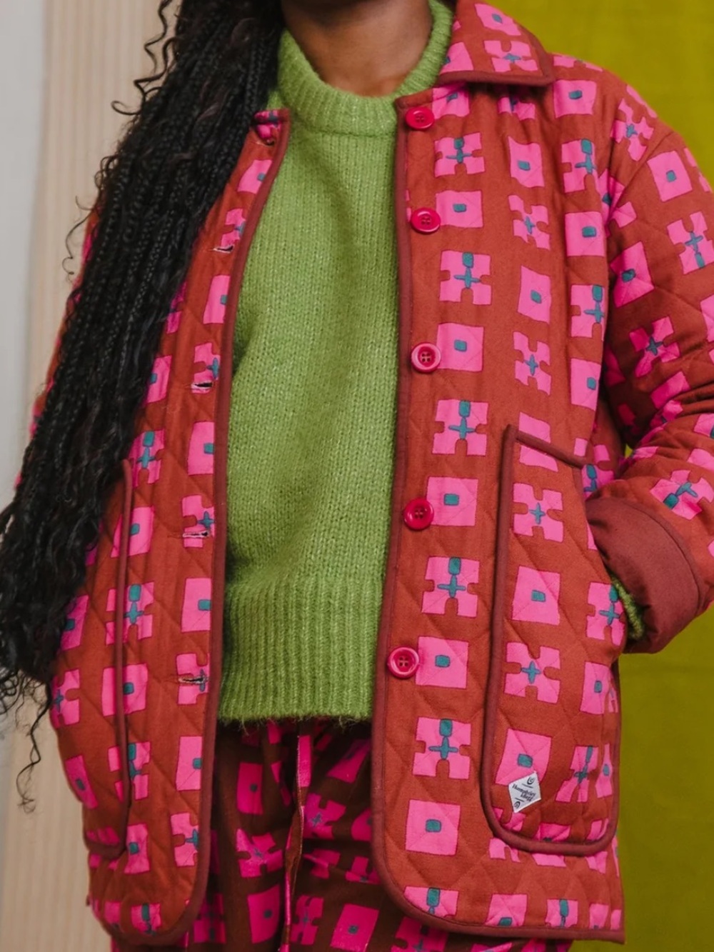 HUMPHRIES AND BEGG DAY JACKET IN PLUM FOREST - S